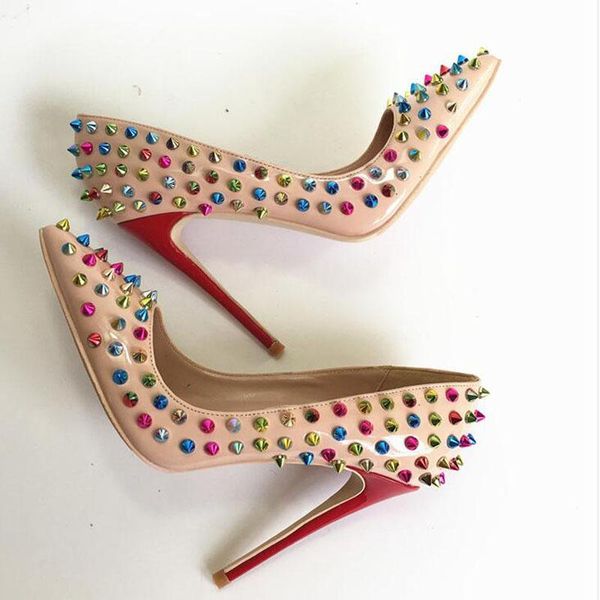 dress shoes 33~44 show 2021 est full rivets women patent leather pumps pointy toe ladies 8//12cm high heels fashion party stiletto, Black
dress shoes 33~44 show 2021 est full rivets women patent leather pumps pointy toe ladies 8//12cm high heels fashion party stiletto, Black