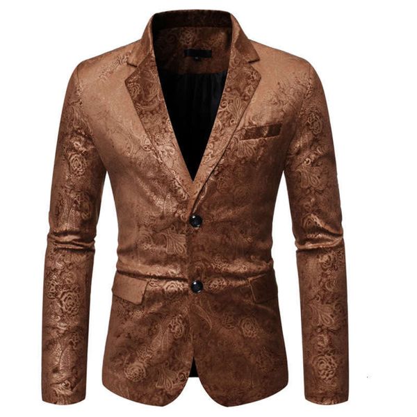 & men's suits blazers fall fashion printed gilt dark pattern casual two button suit coat, White;black
& men's suits blazers fall fashion printed gilt dark pattern casual two button suit coat, White;black