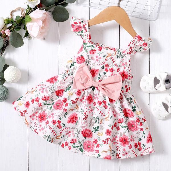 girl's dresses toddler infant kid girls summer dress clothes sleeve bow floral flower princess children's clothing vestidos, Red;yellow
girl's dresses toddler infant kid girls summer dress clothes sleeve bow floral flower princess children's clothing vestidos, Red;yellow