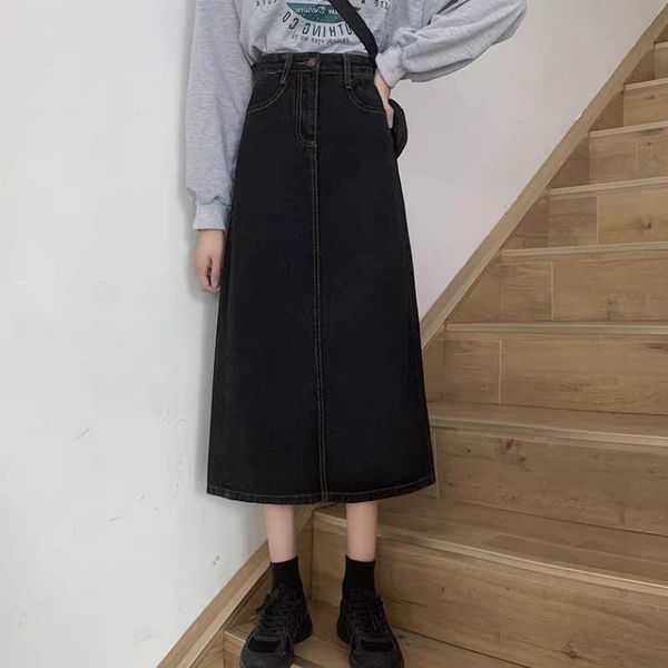 skirts denim 2021 slim wrap hip versatile medium length split high waist a-line skirt spring and autumn, Black
skirts denim 2021 slim wrap hip versatile medium length split high waist a-line skirt spring and autumn, Black