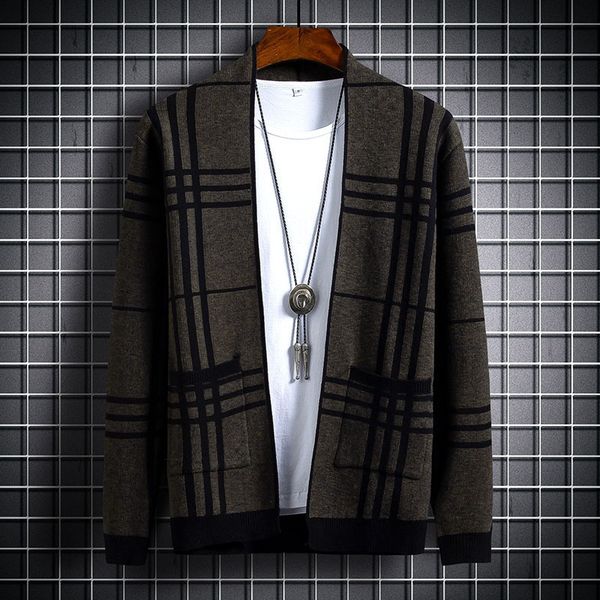 sweater knit autumn and winter youth men's clothing ted cardigan fashion collar coat bottom, White;black
sweater knit autumn and winter youth men's clothing ted cardigan fashion collar coat bottom, White;black