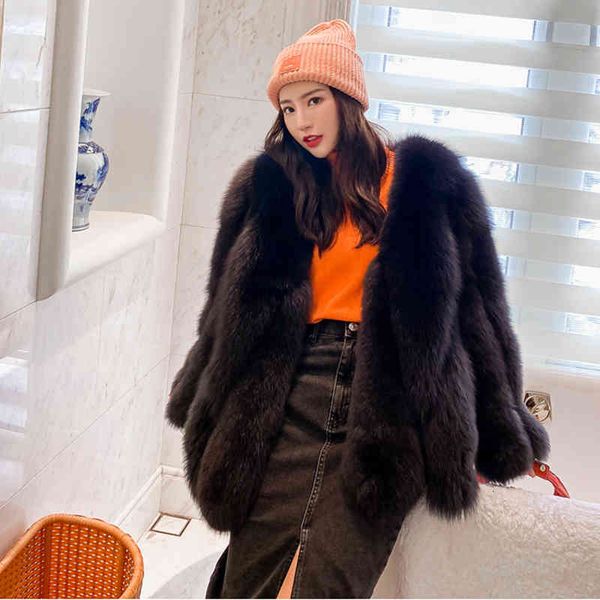 new 2020 winter natural fluffy fox skin long female thick coat outwear coats h35i, Black
new 2020 winter natural fluffy fox skin long female thick coat outwear coats h35i, Black