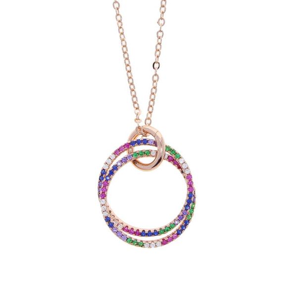 rose gold color floating circle pendent necklace micro pave rainbow colorful cz chain choker jewelry for women pendant necklaces, Silver
rose gold color floating circle pendent necklace micro pave rainbow colorful cz chain choker jewelry for women pendant necklaces, Silver