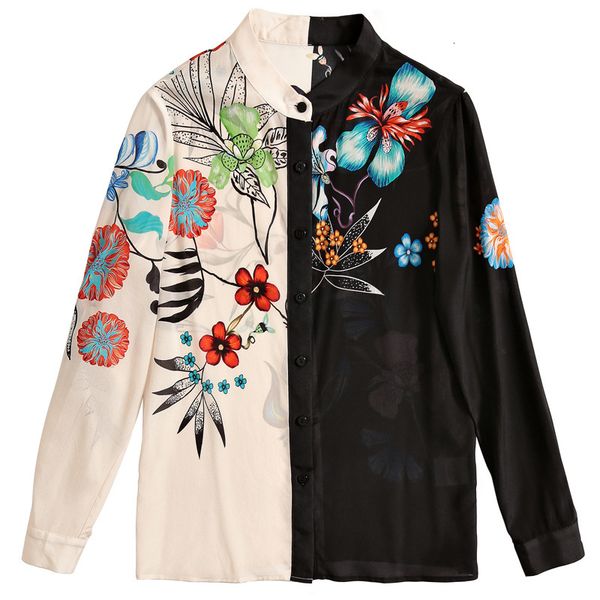men's jackets women 100% european silk shirts 2021 floral brand printing long sleeves, Black;brown
men's jackets women 100% european silk shirts 2021 floral brand printing long sleeves, Black;brown
