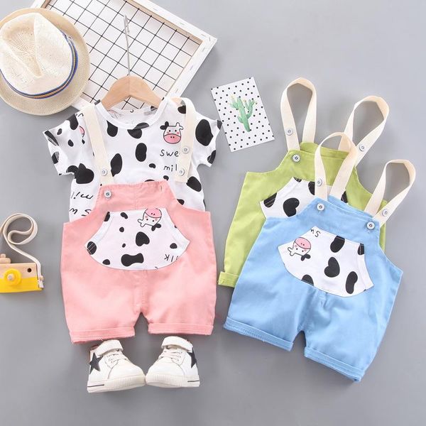 clothing sets kids baby girls boys summer short sleeve print t-shirts patch overalls denim pants toddler children clothes 2pcs 6m-4y, White
clothing sets kids baby girls boys summer short sleeve print t-shirts patch overalls denim pants toddler children clothes 2pcs 6m-4y, White