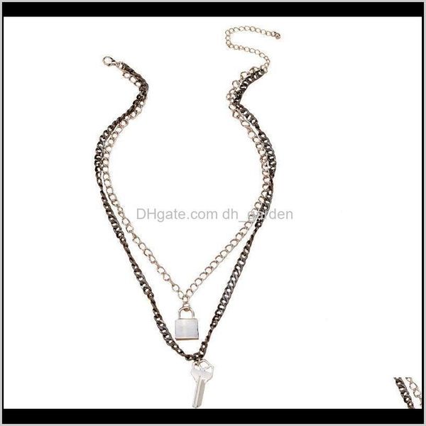 chokers & pendants drop delivery 2021 ins gun black metal hematite lock heart key double layers minimalism pendant choker necklaces korean f, Golden;silver
chokers & pendants drop delivery 2021 ins gun black metal hematite lock heart key double layers minimalism pendant choker necklaces korean f, Golden;silver