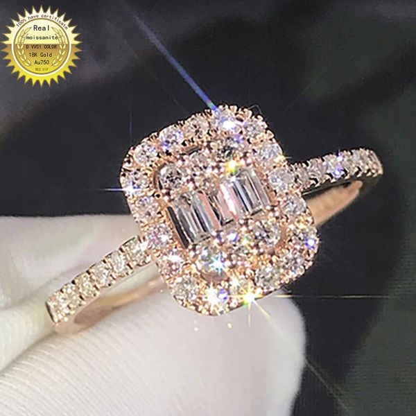 cluster rings 14k au585 rose gold women wedding party engagement ring rectangle emerald victorian moissanite diamond trendy cute romantic, Golden;silver
cluster rings 14k au585 rose gold women wedding party engagement ring rectangle emerald victorian moissanite diamond trendy cute romantic, Golden;silver