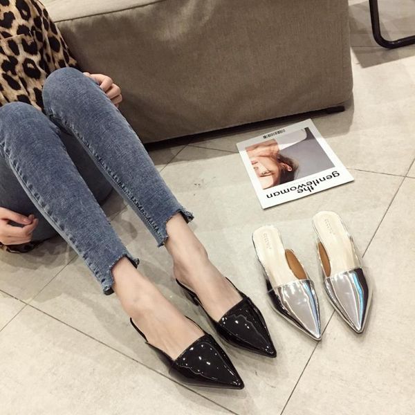 bling women slippers pointed toe shallow slides mules shoes slip on mid high heels thick sandals beach, Black
bling women slippers pointed toe shallow slides mules shoes slip on mid high heels thick sandals beach, Black