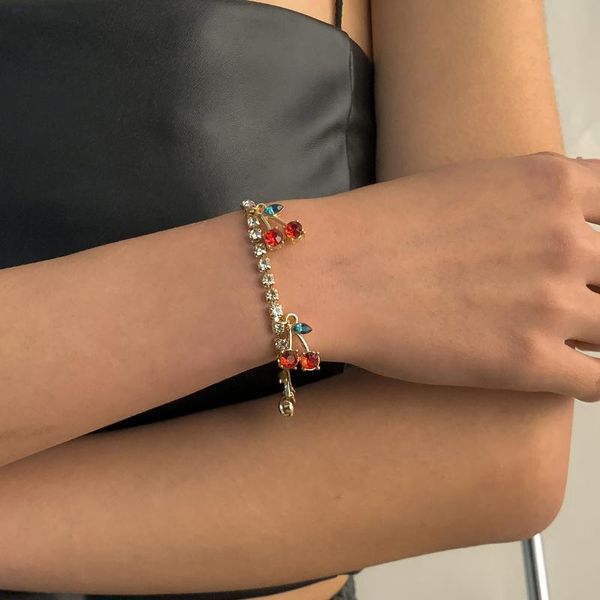 charm bracelets fashion women trendy jewelry full crystal red cherry boho ins, Golden;silver
charm bracelets fashion women trendy jewelry full crystal red cherry boho ins, Golden;silver