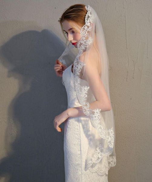 bridal veils alilove in stock white/short/simple/one-layer veil with comb/lace edged wedding accessories fingertip high quality, Black
bridal veils alilove in stock white/short/simple/one-layer veil with comb/lace edged wedding accessories fingertip high quality, Black