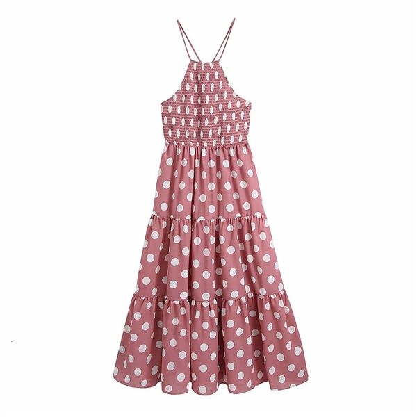 casual dresses summer pink polka dot halter women sleeveless backless beach straps elastic smocked pleated midi izll, Black;gray
casual dresses summer pink polka dot halter women sleeveless backless beach straps elastic smocked pleated midi izll, Black;gray