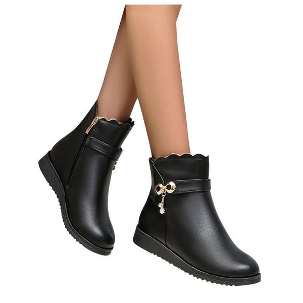 boots women's shoes zip metal buckle with flat fashion snow solid color black all-match temperament 2021
boots women's shoes zip metal buckle with flat fashion snow solid color black all-match temperament 2021