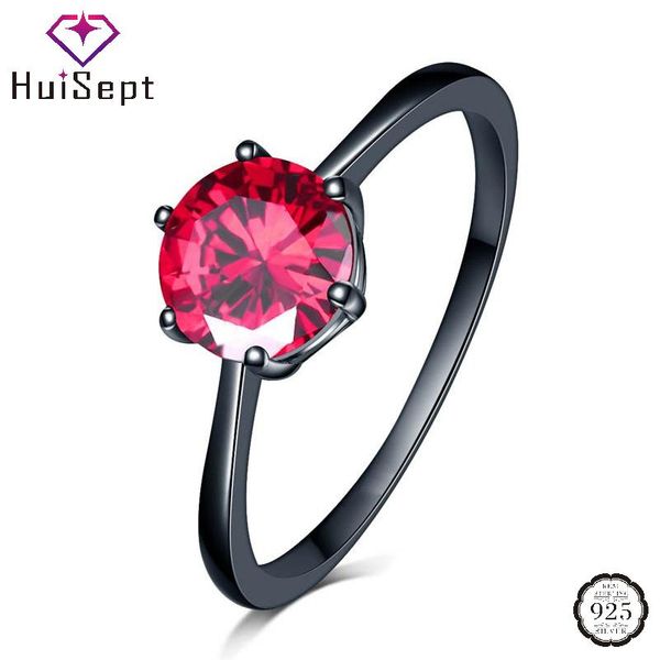 cluster rings huisept 925 silver jewelry ornaments round ruby gemstone black color finger ring for women wedding promise party wholesale, Golden;silver
cluster rings huisept 925 silver jewelry ornaments round ruby gemstone black color finger ring for women wedding promise party wholesale, Golden;silver