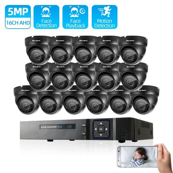 h.265 8ch 16ch 5mp ahd dvr kit cctv system 16pcs 2592*1944p hd outdoor waterproof dome camera p2p security surveillance set wireless kits
h.265 8ch 16ch 5mp ahd dvr kit cctv system 16pcs 2592*1944p hd outdoor waterproof dome camera p2p security surveillance set wireless kits