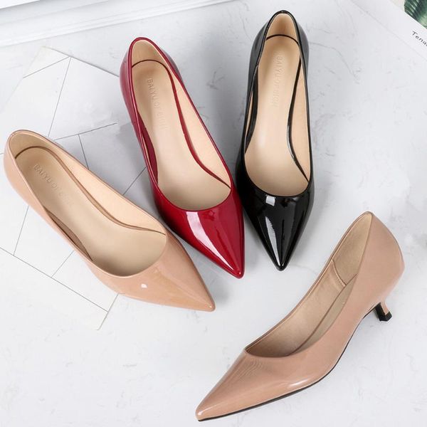 dress shoes big size women high heels spring atumn basic office ladies pumps fashion pointed concise patent leather, Black
dress shoes big size women high heels spring atumn basic office ladies pumps fashion pointed concise patent leather, Black