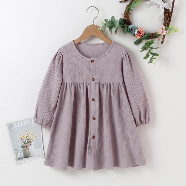 girl's dresses winter 2021 arrivals girls dress cotton long sleeve single breasted purple solid bodycon vestidos 18m-6t, Red;yellow
girl's dresses winter 2021 arrivals girls dress cotton long sleeve single breasted purple solid bodycon vestidos 18m-6t, Red;yellow