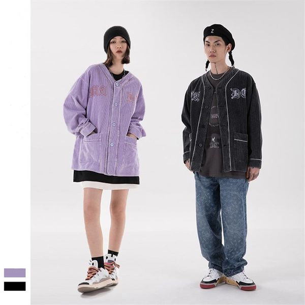 men's jackets fashion couple corduroy coats personality retro gothic letters embroidery baseball women's loose casual outerwear, Black;brown
men's jackets fashion couple corduroy coats personality retro gothic letters embroidery baseball women's loose casual outerwear, Black;brown
