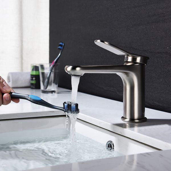 single handle fauce tap stainless steel wire drawing bathroom sink glass porcelain cold and ater wash basin dresser solid brass
single handle fauce tap stainless steel wire drawing bathroom sink glass porcelain cold and ater wash basin dresser solid brass
