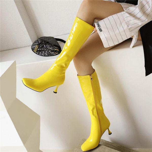 boots 2021 women .5cm high heels pumps nightclub fashion glossy leather party blue big size plush keeps warm shoes, Black
boots 2021 women .5cm high heels pumps nightclub fashion glossy leather party blue big size plush keeps warm shoes, Black