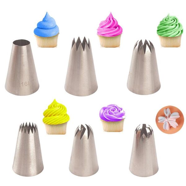 baking & pastry tools 6pcs russian cake nozzles stainless steel icing piping cream decoration tips set
baking & pastry tools 6pcs russian cake nozzles stainless steel icing piping cream decoration tips set