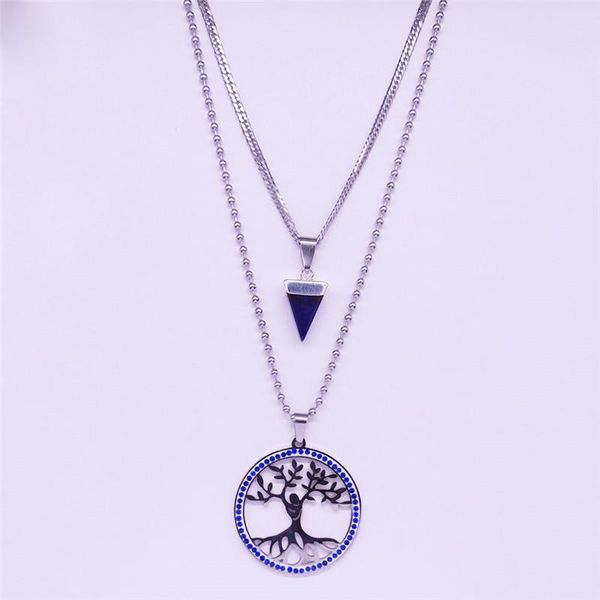 pendant necklaces 2021 tree of life crystal stainless steel layered statement necklace women boho jewelry cadenas mujer n82s04, Silver
pendant necklaces 2021 tree of life crystal stainless steel layered statement necklace women boho jewelry cadenas mujer n82s04, Silver