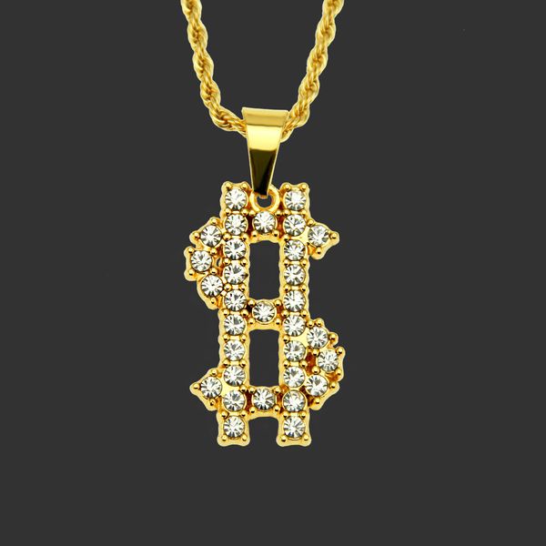 amulet neck pendants personality trend men's hip hop jewelry pendant diamond dollar symbol necklace, Silver
amulet neck pendants personality trend men's hip hop jewelry pendant diamond dollar symbol necklace, Silver