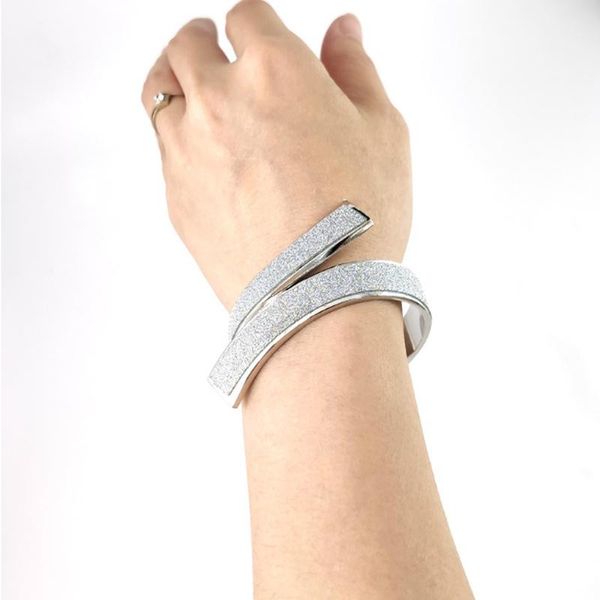 bangle punk european and american fashion personality open frosted bracelet ladies simple elegant sequined jewelry gifts, Black
bangle punk european and american fashion personality open frosted bracelet ladies simple elegant sequined jewelry gifts, Black