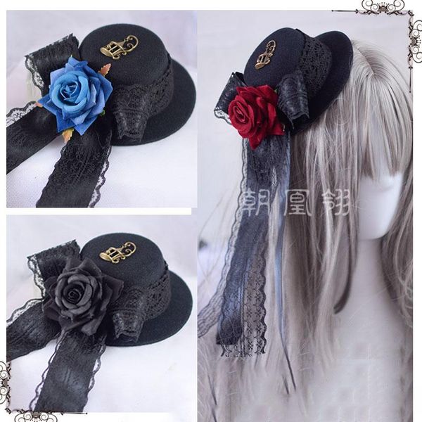 other event & party supplies original gothic lolita black billycock multicolored flower hairpin headdress rose hair accessories
other event & party supplies original gothic lolita black billycock multicolored flower hairpin headdress rose hair accessories
