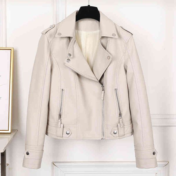 women's jackets spring autumn fashion slim women water wash faux leather coat casual motorcycle jacket student outerwear female st, Black;brown
women's jackets spring autumn fashion slim women water wash faux leather coat casual motorcycle jacket student outerwear female st, Black;brown
