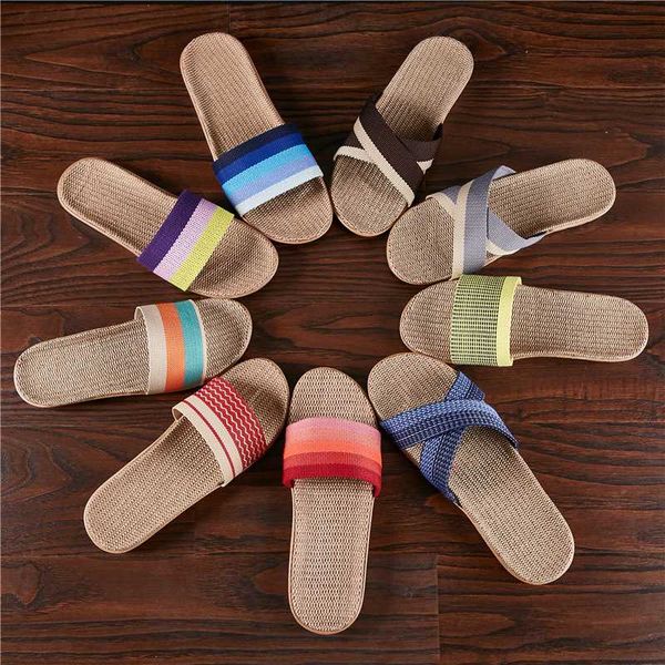 couple flax slippers women bedroom slides floor linen home non-slip thick summer shoes fashion flat flip flops man wholesale, Black
couple flax slippers women bedroom slides floor linen home non-slip thick summer shoes fashion flat flip flops man wholesale, Black