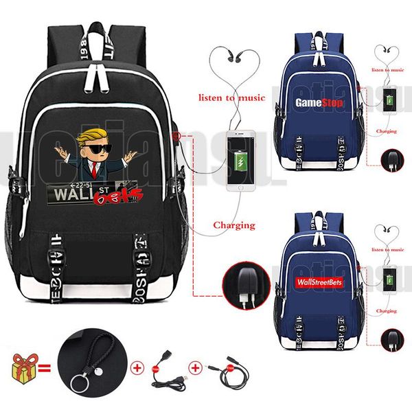 backpack wallstreetbets usb charing woman high-quality travelbags schoolbags teenage girls bookbag gamesgme wsb bag mochila
backpack wallstreetbets usb charing woman high-quality travelbags schoolbags teenage girls bookbag gamesgme wsb bag mochila