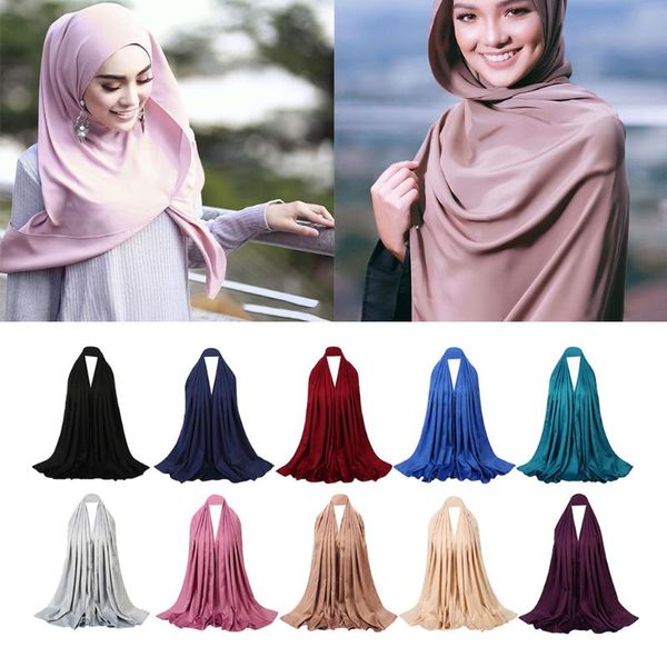 scarves premium quality plain scarf hijab sarong showl large silk satin head for mulism womens, Blue;gray
scarves premium quality plain scarf hijab sarong showl large silk satin head for mulism womens, Blue;gray