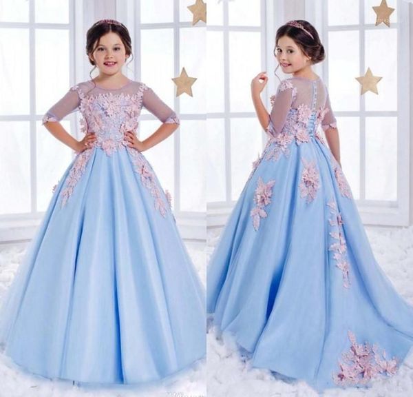 girl's dresses sweet girls pageant gown half sleeves light blue open back flower girl for weddings party1, Red;yellow
girl's dresses sweet girls pageant gown half sleeves light blue open back flower girl for weddings party1, Red;yellow