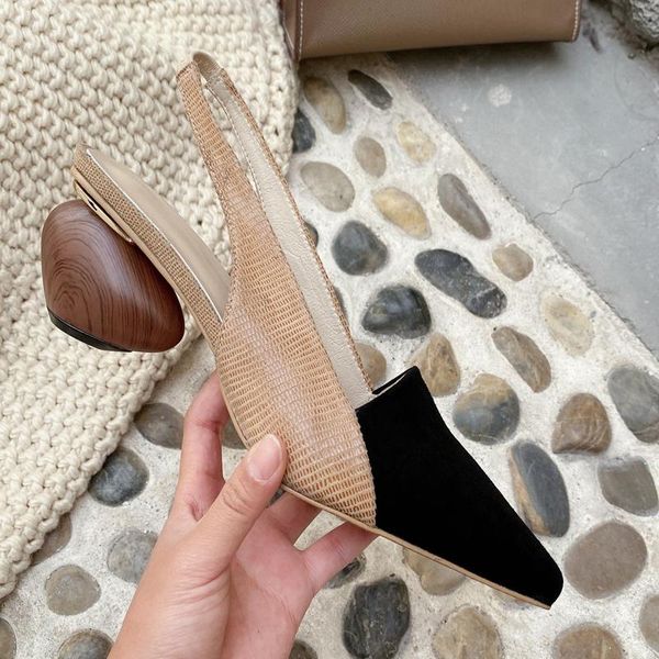 genuine sheepskin leather slingbacks designer pumps high heel shoes party wedding pointed stilettos patchwork chaussures dress, Black
genuine sheepskin leather slingbacks designer pumps high heel shoes party wedding pointed stilettos patchwork chaussures dress, Black