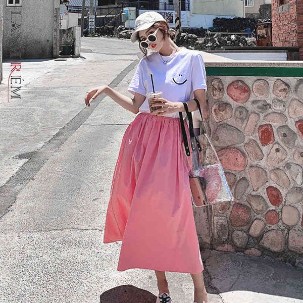 high elastic waist pink a-line mid-length skirt women's casual all-match fashion trend spring and autumn 2e1291 210507, Black
high elastic waist pink a-line mid-length skirt women's casual all-match fashion trend spring and autumn 2e1291 210507, Black