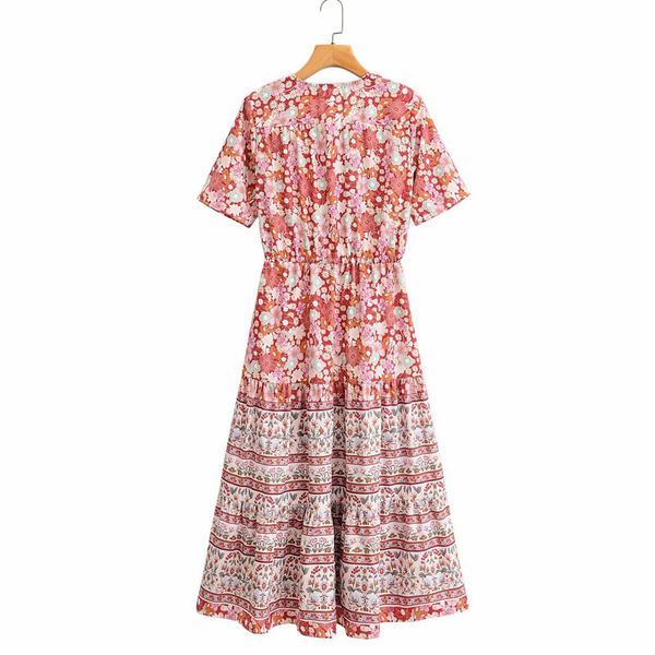 skirts vintage women's new v-neck short sleeve loose bohemian positioning print maxi skirt sweet floral chic female dresses, Black
skirts vintage women's new v-neck short sleeve loose bohemian positioning print maxi skirt sweet floral chic female dresses, Black