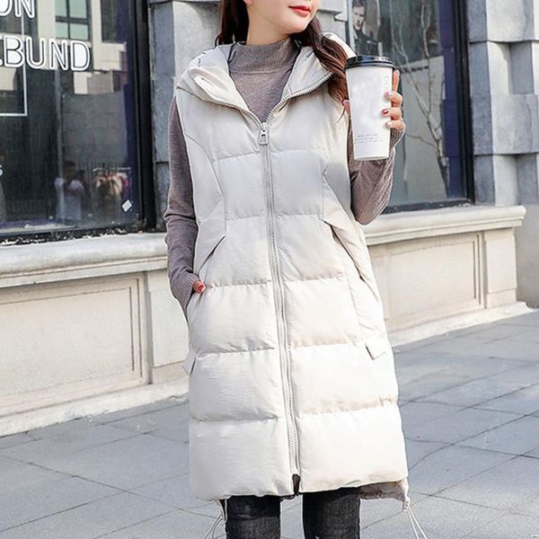 women's vests 2021 autumn winter vest loose mid-length waistcoat large size sleeveless jacket female warm, Black;white
women's vests 2021 autumn winter vest loose mid-length waistcoat large size sleeveless jacket female warm, Black;white