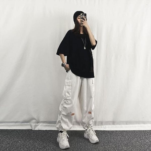 japanese streetwear cargo harajuku women pant white wide leg hippie loose high waist casual trousers oversize, Black;white
japanese streetwear cargo harajuku women pant white wide leg hippie loose high waist casual trousers oversize, Black;white