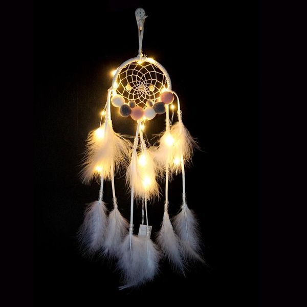 decorative objects & figurines pink fluff ball dream catcher girl heart national feather ornament feathers wrapped lights room decor dreamca
decorative objects & figurines pink fluff ball dream catcher girl heart national feather ornament feathers wrapped lights room decor dreamca