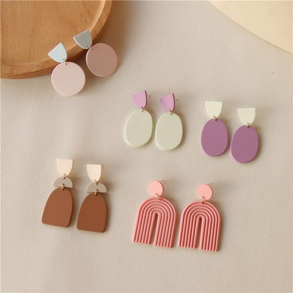 dangle & chandelier aomu korean fashion acrylic pink solid color sweet geometric round oval splicing drop earrings for women jewelry, Silver
dangle & chandelier aomu korean fashion acrylic pink solid color sweet geometric round oval splicing drop earrings for women jewelry, Silver