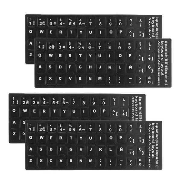 keyboard covers 4x spanish non-transparent stickers guard film protector for pc
keyboard covers 4x spanish non-transparent stickers guard film protector for pc