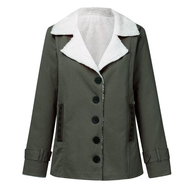 women's jackets 2021 army green jacket lapel woolen coats women autumn winter slim plus size chaqueta mujer invierno talla grande#g30, Black;brown
women's jackets 2021 army green jacket lapel woolen coats women autumn winter slim plus size chaqueta mujer invierno talla grande#g30, Black;brown