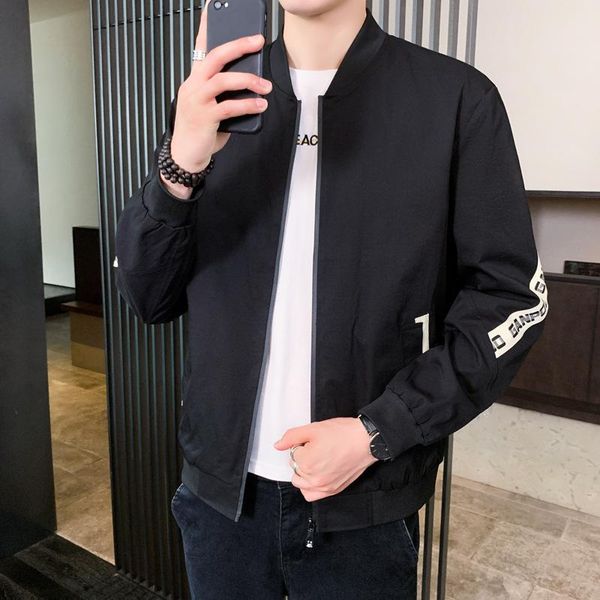 men's jackets jacket 2021 spring and autumn trendy casual stand collar jiake, Black;brown
men's jackets jacket 2021 spring and autumn trendy casual stand collar jiake, Black;brown