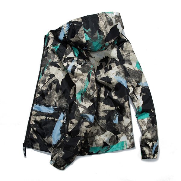 men jacket thin slim long sleeve camouflage military jackets hooded windbreaker zipper outwear army clothing, Black;brown
men jacket thin slim long sleeve camouflage military jackets hooded windbreaker zipper outwear army clothing, Black;brown