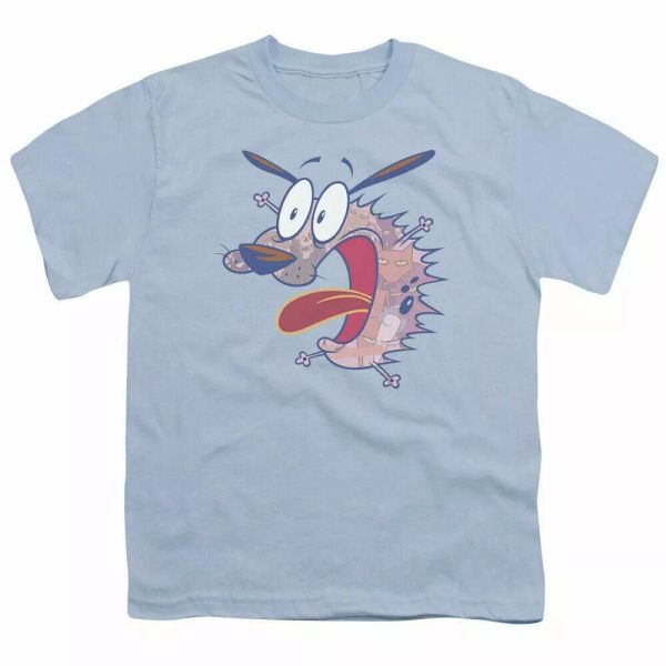 Courage the Cowardly Dog Evil Inside Kids Youth T Shirt Licensed Tee Light Blue, White;black
Courage the Cowardly Dog Evil Inside Kids Youth T Shirt Licensed Tee Light Blue, White;black