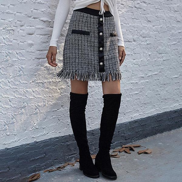 fashion tassel skirt women casual high waist vintage black plaid mini streetwear female party outfits skirts
fashion tassel skirt women casual high waist vintage black plaid mini streetwear female party outfits skirts