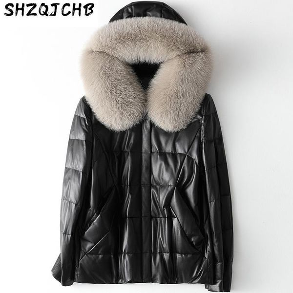 winter genuine leather jacket women clothes real fur collar sheepskin coat female down jackets hq20-sdy2101b kj women's & faux, Black
winter genuine leather jacket women clothes real fur collar sheepskin coat female down jackets hq20-sdy2101b kj women's & faux, Black
