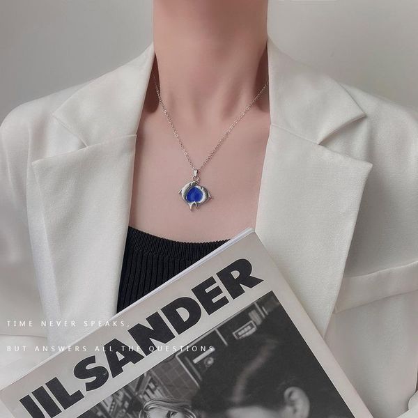 chains heart necklace women dolphin pendant necklaces woman creative designer kpop cute jewelry girl party trendy zinc alloy collares, Silver
chains heart necklace women dolphin pendant necklaces woman creative designer kpop cute jewelry girl party trendy zinc alloy collares, Silver