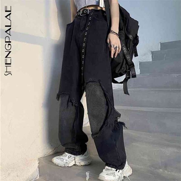 autumn women's streetwear jeans vintage harajuku trend two wear holes loose casual straight cowboy trousers zc25 210427, Blue
autumn women's streetwear jeans vintage harajuku trend two wear holes loose casual straight cowboy trousers zc25 210427, Blue