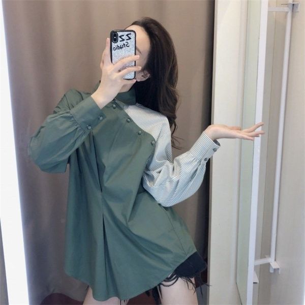 stripe large size shirt retro women fashion spring autumn long sleeve lady camisas mujer blouse r208 210527, White
stripe large size shirt retro women fashion spring autumn long sleeve lady camisas mujer blouse r208 210527, White
